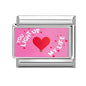 Y2K Red Pink Heart Dog Cat Flowers Italian Charm Link Fit 9mm Stainless Steel Jewelry DIY Making Bracelets For Gifts