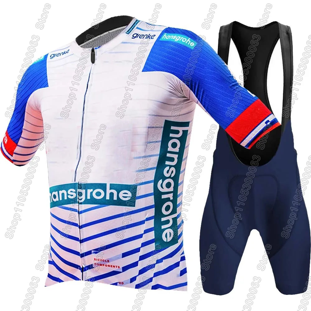 Boraful Hansgrohe 2026 Primož Roglič Cycling Jersey Set Slovenia Clothing Men's Kit Road Bike Shirts Suit Bicycle Bib Shorts M