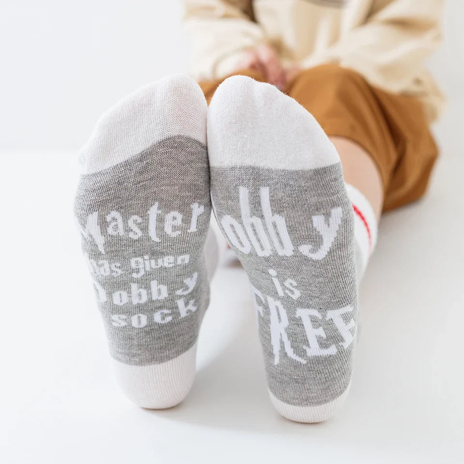 New High Quality Print Letter  is Free Funny Men Socks Striped Women Novelty Chaussettes Femme Spring Streetwear Cotton Sokken