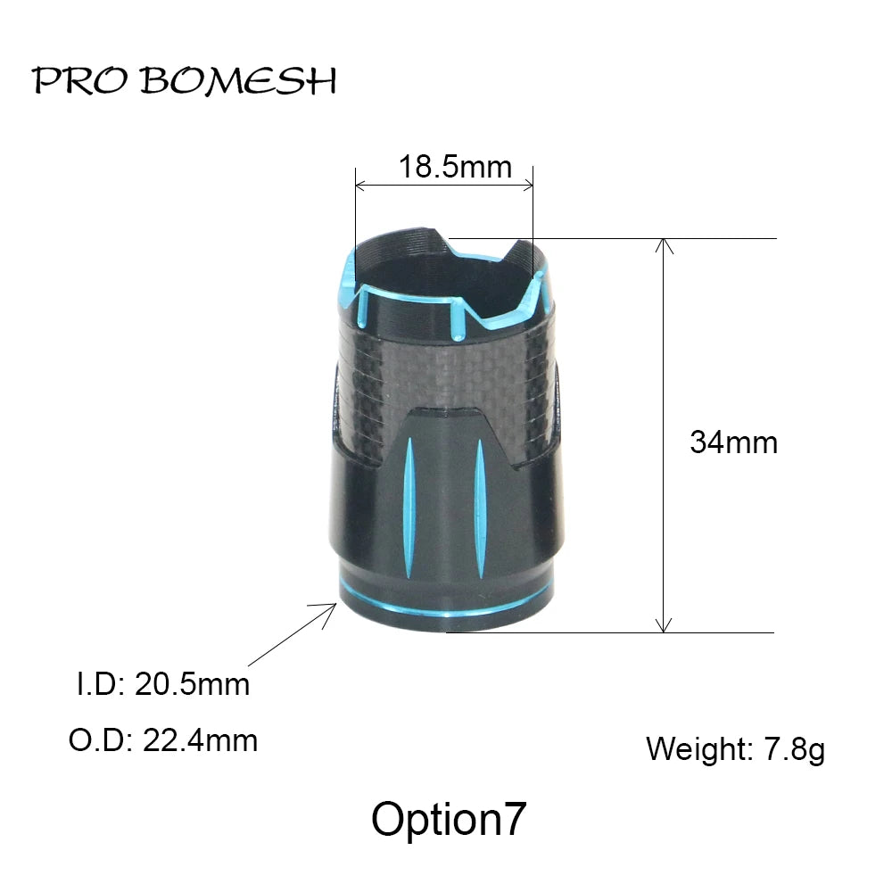 Pro Bomesh Aluminum Locking Nutt Fishing Reel Seat Decorative Trim Part DIY Fishing Rod Component Accessory