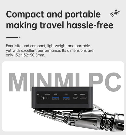 Topton Gaming AI Mini PC OCulink AMD Ryzen AI 9 HX 470 370 365 USB4 2x2.5G LAN 2xNVMe Windows 11 Metal Mini Computer OpenClaw