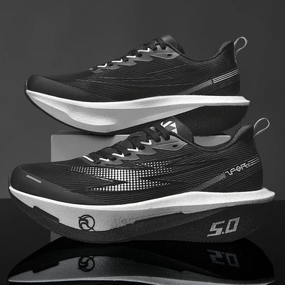 Running Shoes Men Sports Carbon Board Speciality Marathon Breathable Lightweight Women's Comfortable Athletic Nonskid Sneakers