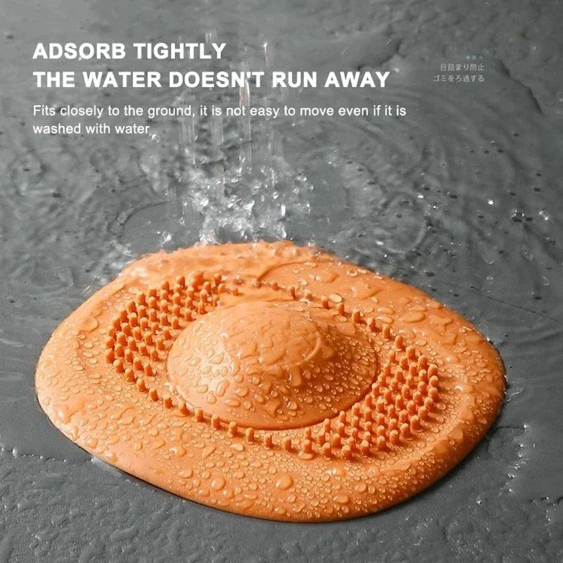 Upgrade Silicone Drain Stopper Kitchen Bathroom Anti-blocking Sink Plug Strainer Drainer Floor Drain Hair Catcher Bathroom Tool