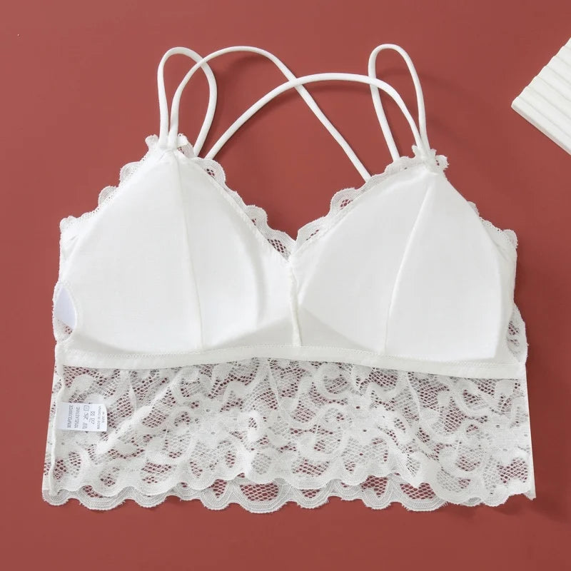 Women's Lace Non-wire Bra And Panties Set Transparent Low Rise Briefs Ultra-thin Comfort Underwear Female Bralette Lingerie Set