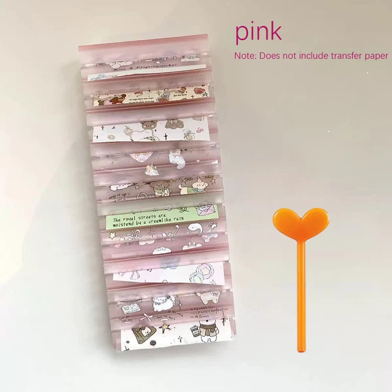 Nail Foils Gradient Transfer Foil Storage Box Nail Art Stickers Stripe Floral Manicure Decals Nails Decoration