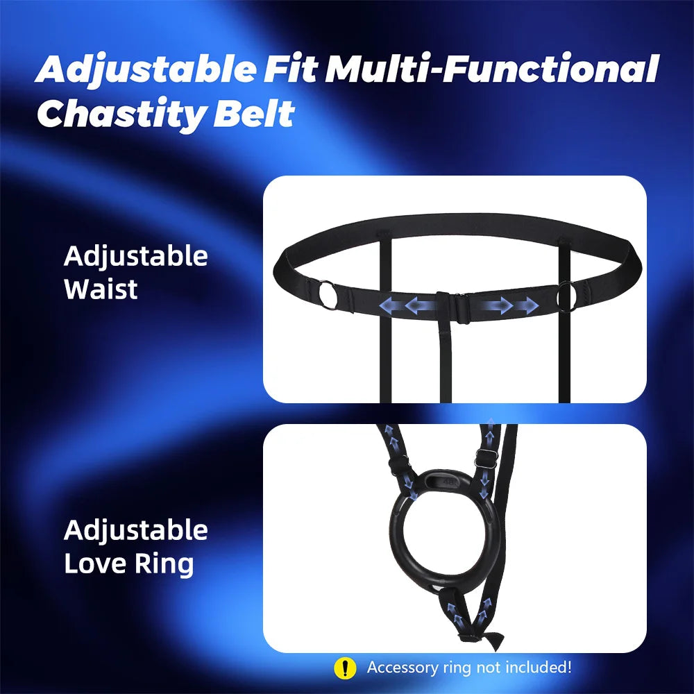 Sissy Chastity Belt Harness For Male Chastity Cage Auxiliary Lock Belts Penis Bondage Band Underwear BDSM Sex Toys For Men