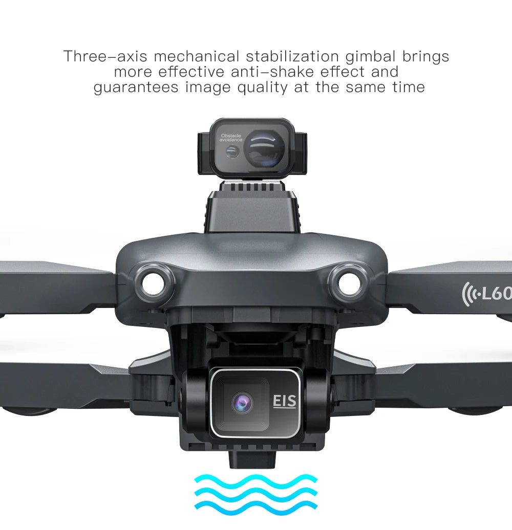 L600 PRO / L600 PRO MAX Drone 4K Professional HD Dual Cameras 3-axis Gimbal 5G WIFI Brushless Obstacle Avoidance Security Drone