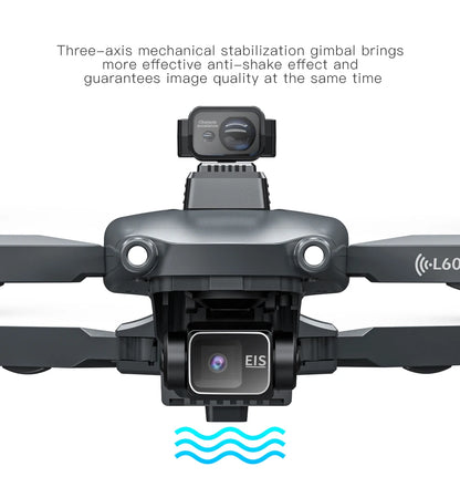 L600 PRO / L600 PRO MAX Drone 4K Professional HD Dual Cameras 3-axis Gimbal 5G WIFI Brushless Obstacle Avoidance Security Drone
