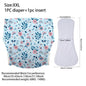 Ice Silk Adult Cloth Disaper Waterproof Old Man's Diaper Pants Reusable Diapers Trouser Pocket Anti-leak Breathable Nappy Pads