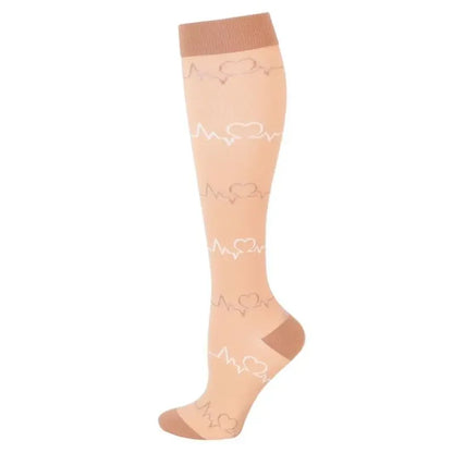 New Men Women Compression Socks for Leggings Running Marathon Pressure Soccer Adult Socks Network Red Pressure Nurse Men Socks