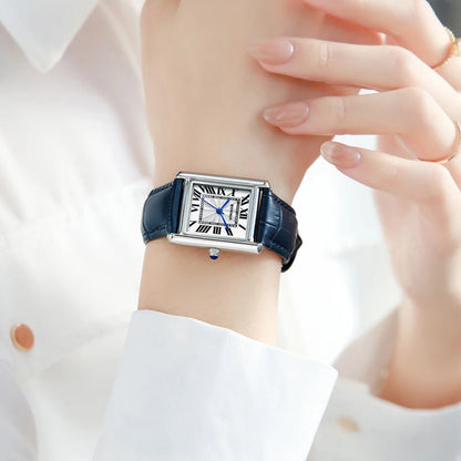 New Elegant Watches for Women and Men Fashion Leather Strap Waterproof Quartz Wristwatches Couple's Watches Gifts Drop Shipping