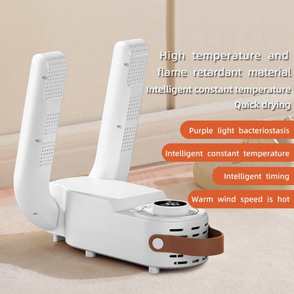HOMEFISH Intelligent Shoe Dryer Quick Drying Deodorizing Sterilizing Adjustable Timer Household Shoe Warmer And Heater