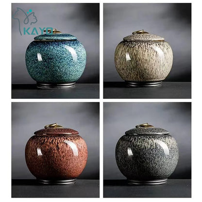 Cremation Urns for Human Ashes Pet Cat dog rabbit Place Funeral Small Animal Ceramic Urn coffin box keepsake