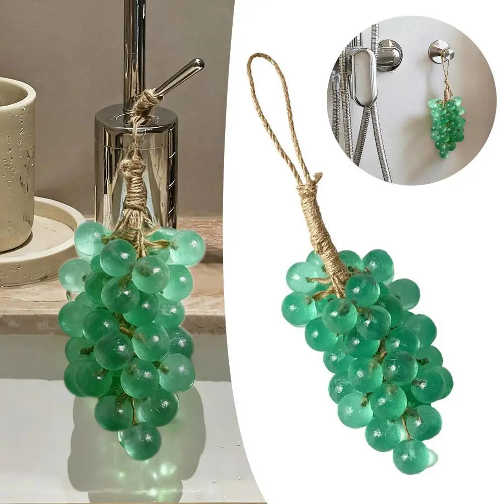 Grape Handmade Soap Natural DIY Crystal Soap Fruit Aroma Scented Soap Creative Gift For Home Fragrance Friend Gift Bathroom