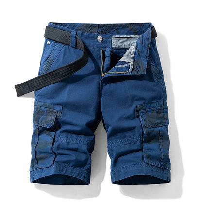 New Summer Men Cargo Camouflage Shorts Mens Cotton Beach Multi Pocket Shorts Man Spring Casual Joggers Shorts Male Dropshipping