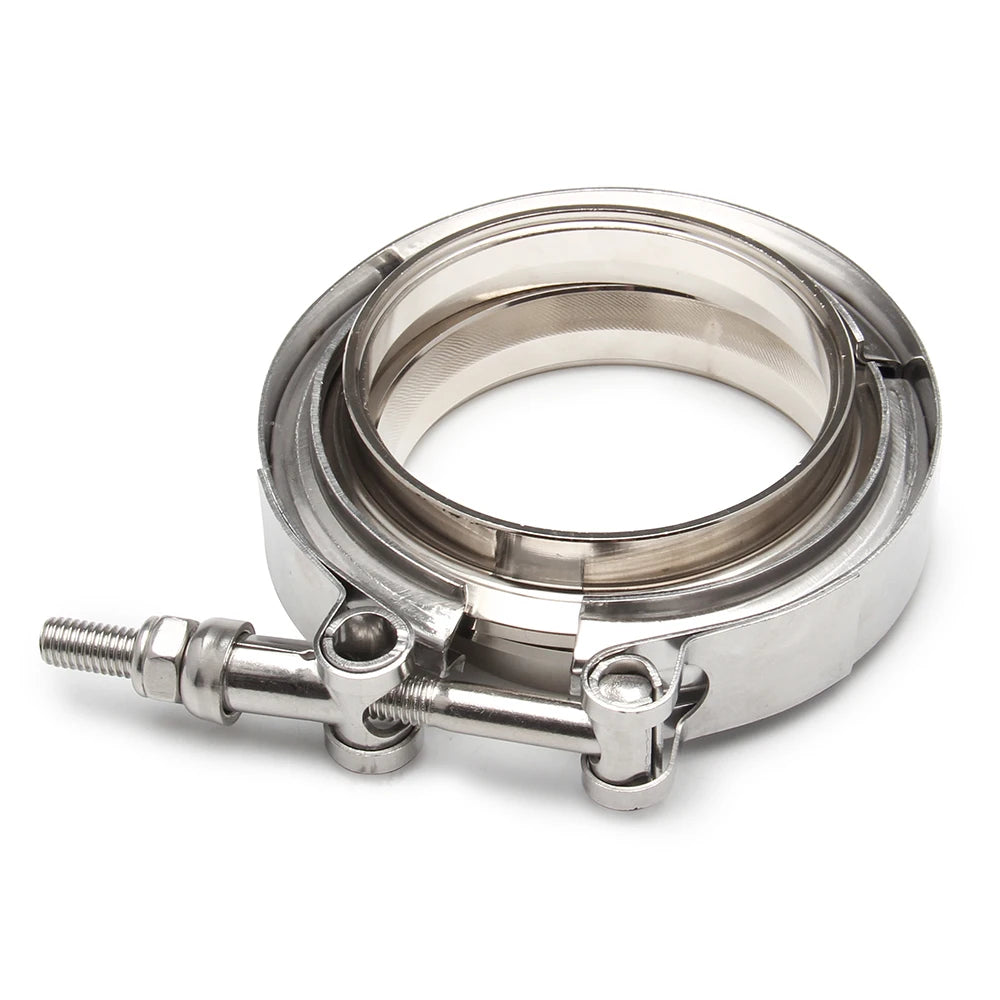2" 2.5" 3" 3.5" 4" V-Band Clamp With Flange Male Female Fit for Exhaust System, Turbocharger, Downpipe, Muffler