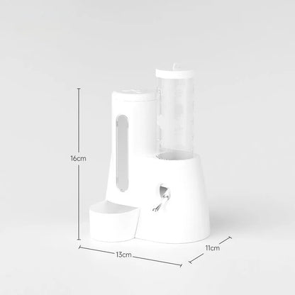 Automatic Hamster Feeder 2 in 1 Small Animal Water Dispenser Pet Drinking Water Bottle Feeder Bowl for Hamster Guinea Pig Rat