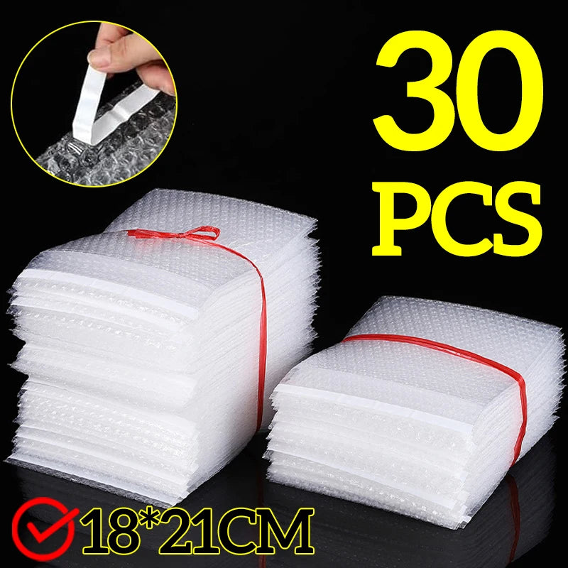 Transparent Bubble Mailers Self-sealing Plastic Shockproof Shipping Bag Self-adhesive Bubble Foam Packing Bags Cushioning Bag