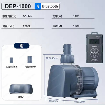 Jebao New Ultra Quiet Water Pump Bluetooth APP Control DEP Series for Fish Tank Aquarium Diving Water Circulation Filter Pumps