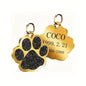 Custom Engraved Zinc Alloy Pet ID Tag – Personalized Dog & Cat Name Tags with Phone Number Anti-Lost Design Durable Collar Tag