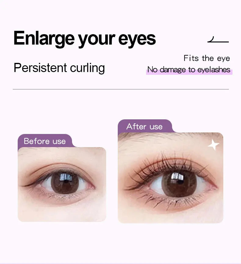 Heated Eyelash Curler Electric 3Modes Eye Lashes Eyelash Grafting Long Lasting Makeup Tools