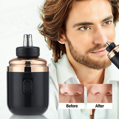 Mini Washable Electric Razor Travel Razor Type-c Charging Capsule Shaver Nose Hair Trimming Double Ring Knife Net