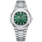 POEDAGAR Luxury Brand Men's Quartz Wristwatch Stainless Steel Waterproof Luminous Date Man Clock Square Business Watches For Men