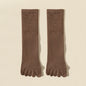 Wool Warm Five-finger Socks Comfortable Business Men's Toe Socks Sports Breathable Sweat Deodorant Solid Color Sock Male