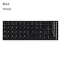 Non-slip Arabic Deutsch Spanish Keyboard Stickers Russian Letter Alphabet Layout English Wear-resistant Keyboard Covers