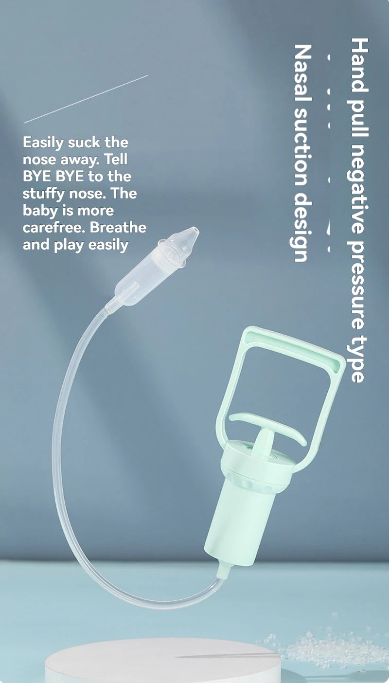 Baby Nasal Aspirator Powerful Hand Pump Safe Comfortable Nose Cleaner For Newborns Toddlers Kids Congestion Relief Mucus Remover