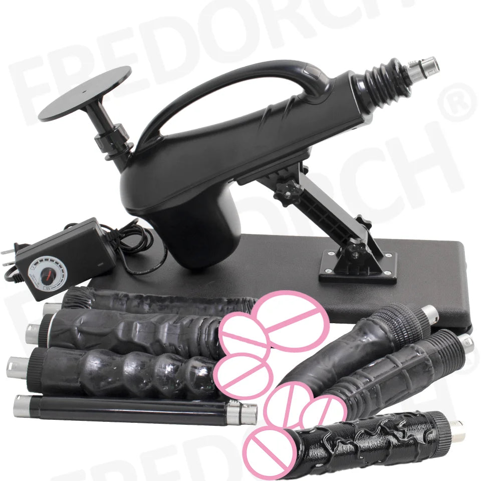 FREDORCH Upgraded Sex Machine for Women with Dildos Automatic Masturbation Machine Pump Gun Love Machine Couple Sex Toys