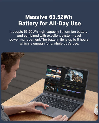 Ninkear A15 PLUS Laptop 15.6" IPS FHD AMD Ryzen 7 5825U Notebook 16G DDR4 +1TB SSD WIFI 6 Windows 11 PRO Office Computer