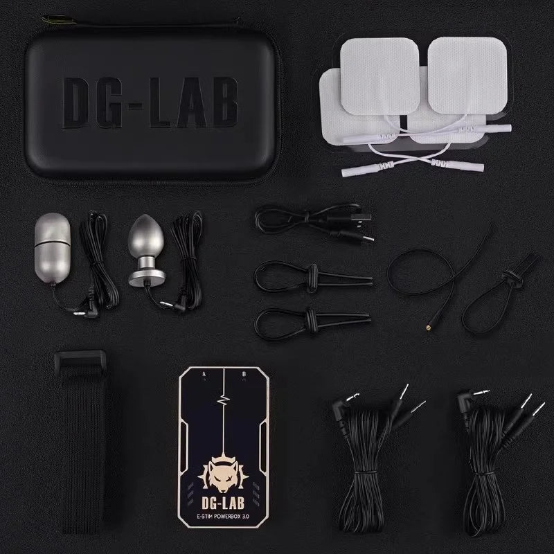 DG-LAB 3.0 E-Stim Power Box "PawPrints" Wireless Button APP Control Electric Shock Medical Themed Sex Electrical Stimulator Toys
