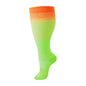 2XL-4XL Plus Size Compression Socks for Women Men 20-30 MMHg Wide Calf Extra Large Knee High Flight Sock for Circulation Support