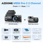 AZDOME M550 Pro 5.8Ghz WiFi 2/3 Channel Dash Cam 4K+2.5K Built-in GPS 3.19" IPS Screen Car DVR IR Night Vision 24H Parking Mode