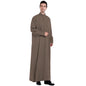 Men Dishdasha Muslim Long Sleeve Dress Daffah Thobe Jubba Saudi Arab Thoub Kaftan Islamic Clothing Robes Abaya Dubai Middle East