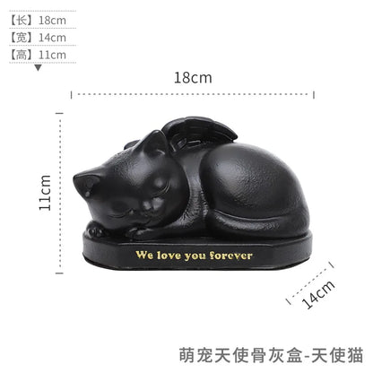 Kitten Puppy Cremation Funeral Box Pet Angel Urn Dog Cat Pet Memorial Ashes