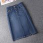 Women's Denim Skirts Spring Summer High-waisted Jeans Skirts Streetwear Female Sexy Sheath Skirts Fashion Split Retro Skirts