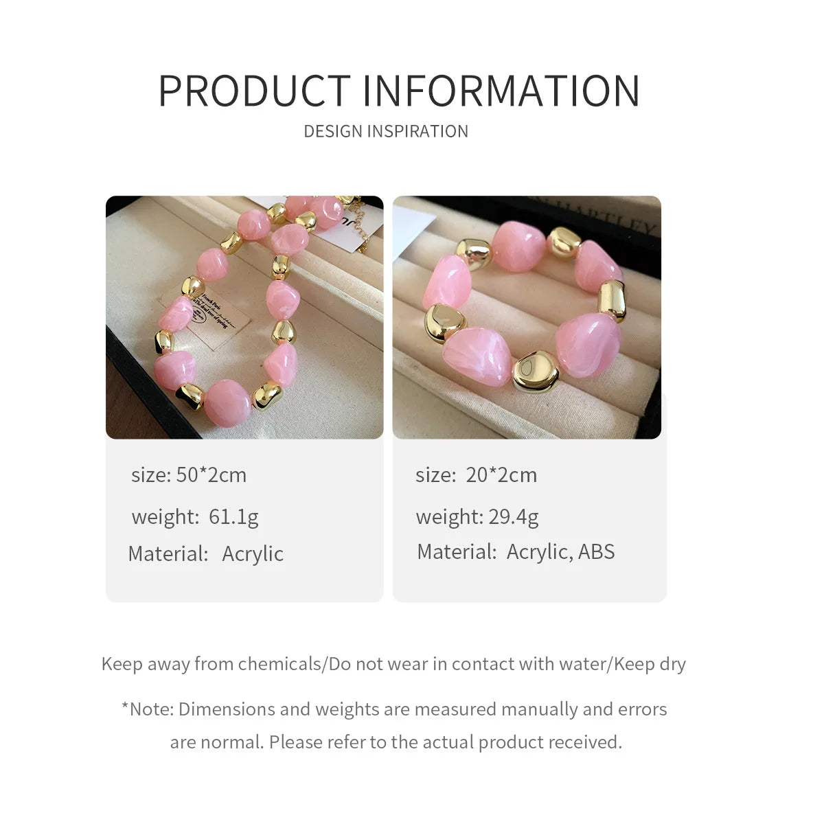 Multicolor Irregular Acrylic Beaded Bangles for Women Geometric Smudge String Bracelet Beach Vacation Style Couple Jewelry W