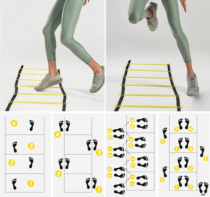 Agility Training Ladder for Kids, Speed Footwork Drill, Soccer Fitness & Coordination Workout Tool
