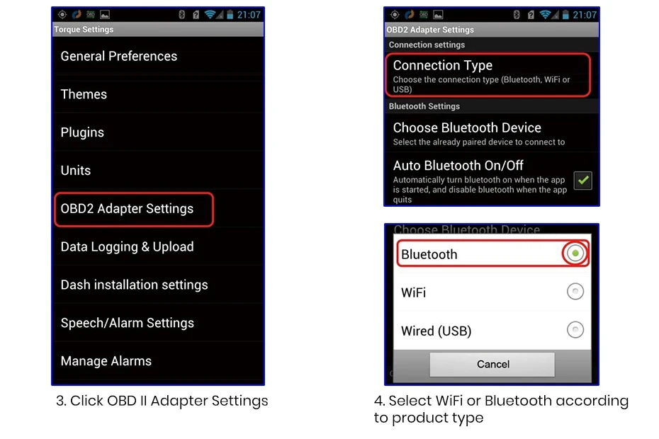 Junsun Auto Scanner Mini ELM327 Bluetooth Adapter OBD2 Car Diagnostic Tool Scanning Tool Android/IOS Car DVD Accessories