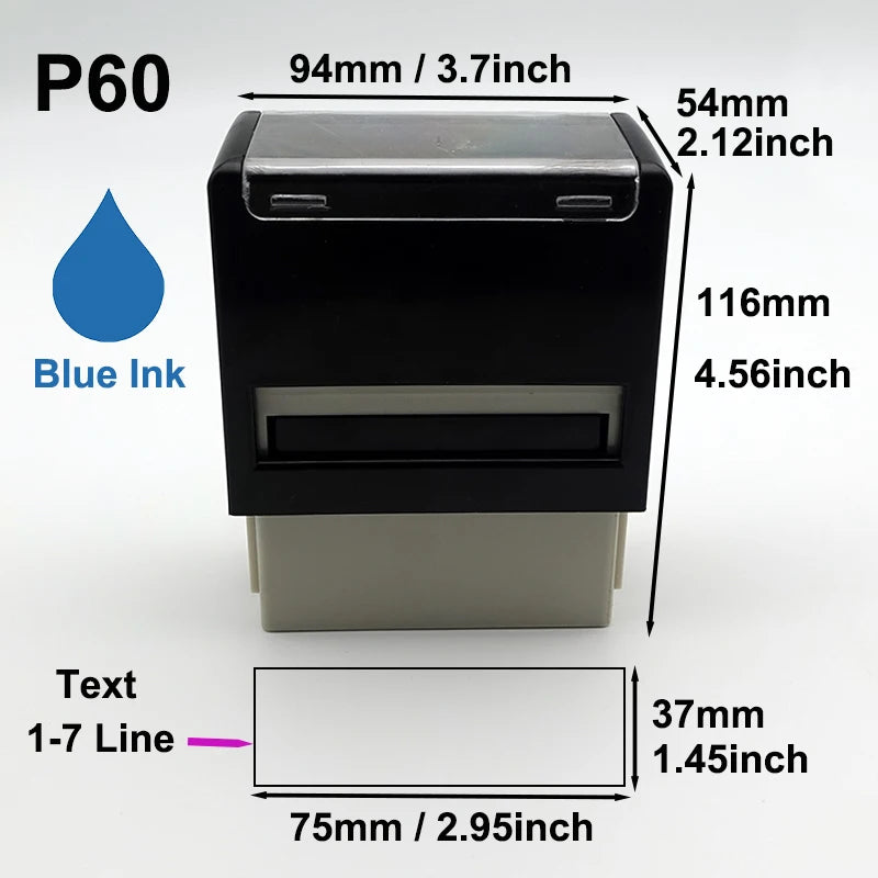 Custom Self-Inking Stamp Customized Self-Inking Business Address Wax Seal Name Handicrafts Personalize Rubber Stamps