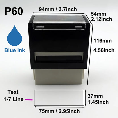 Custom Self-Inking Stamp Customized Self-Inking Business Address Wax Seal Name Handicrafts Personalize Rubber Stamps