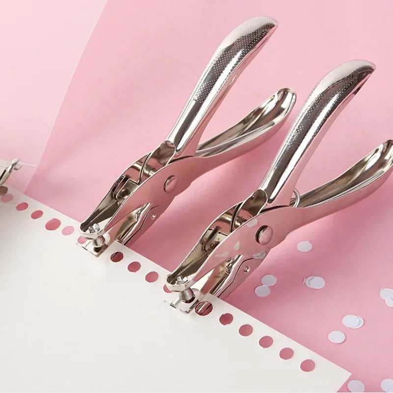 Single Hole Puncher Capacity 6mm Diameter Hole Puncher Hand Paper Cutter Paper for Scrapbooking Tool Home Office School Supplies