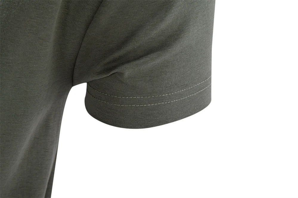 AIOPESON Men's Cotton O-Neck T-Shirt Soft Touch Comfortable Solid Color 8 Options Breathable Lightweight Casual Daily Tee