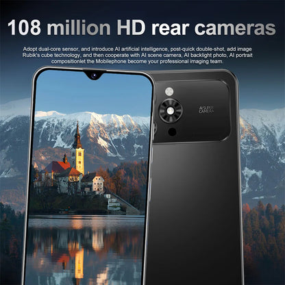 New Smartphone 5G Ai For 17 Pro Max 7.3HD 22G+2TB Mobile Phones Android Dual Sim 7800mAh Unlocked Cell Phone Global Version