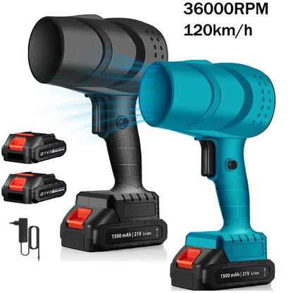 Electric Turbo Fan Blowers Dust Removal Air Blower Cordless Turbo Blower Jet Handheld Power Tools for 21V Makita Lithium Battery
