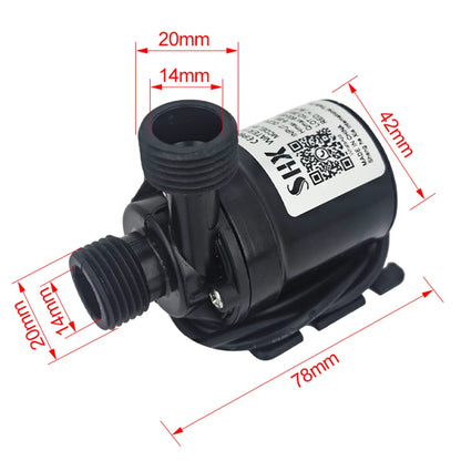 Ultra Quiet Water Pump Mini DC12V/24V Brushless Motor Submersible Aquarium Water Pump Adapter Pond Fountain For Fish Tank Garden