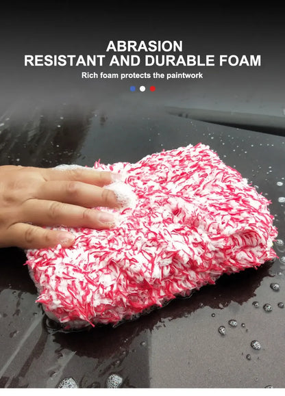 SEAMETAL Car Wash Microfiber Car Washer Sponge Car Care Detailing Brushes Washing Towel Sponge Block Car Cleaning Products