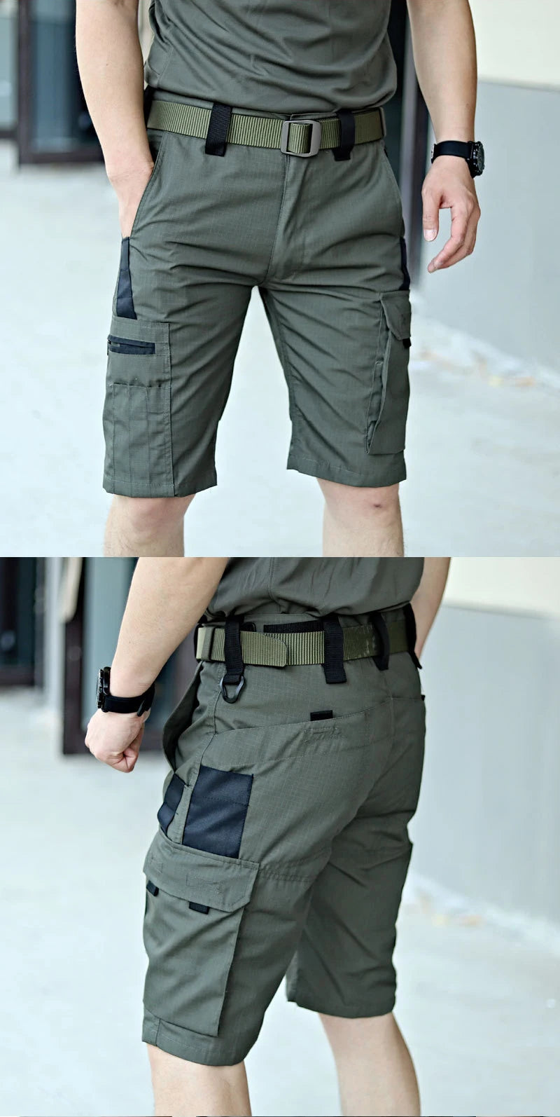 Tactical Camouflage Shorts Outdoor Work Pants Men's Multi-pocket Casual Cargo Short Pants Quick Dry Wear-resisting Shorts Male